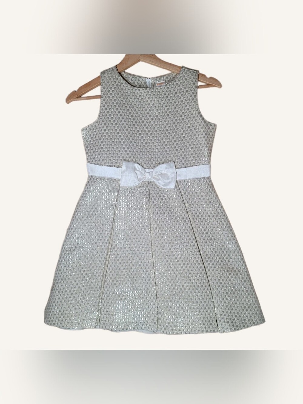 🆕Gymboree Metallic Gold Brocade A-line Formal Party Dress Girl's Sz 8 NWOT